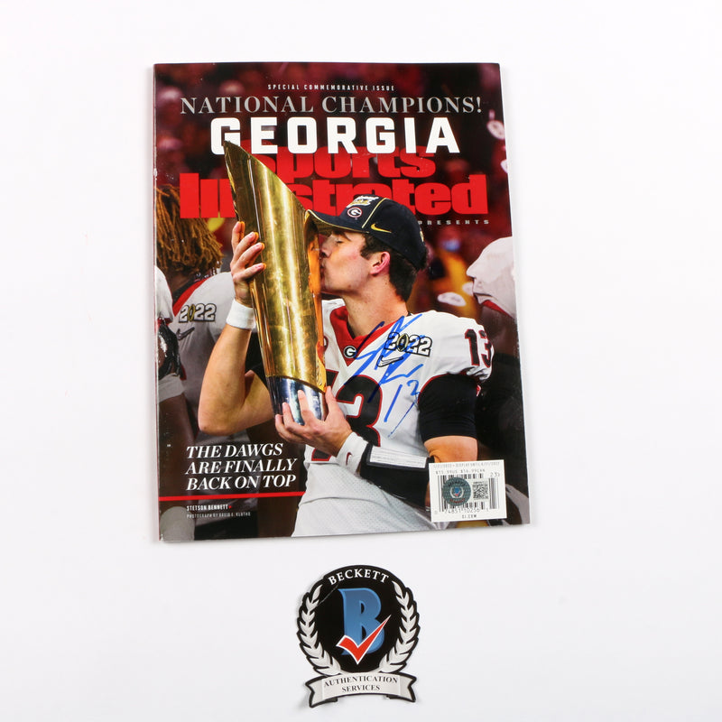 Stetson Bennett Signed Sports Illustrated National Championship Edition