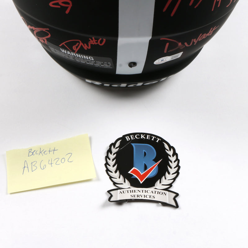 2021 National Champs Helmet Team Signed Eclipse Speed Rep Georgia Bulldogs BAS AB64202