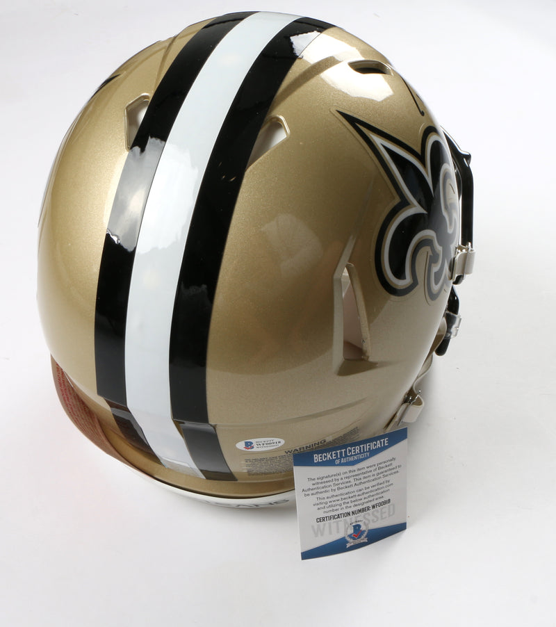 Drew Brees Signed Full Size Helmet Authentic New Orleans Saints