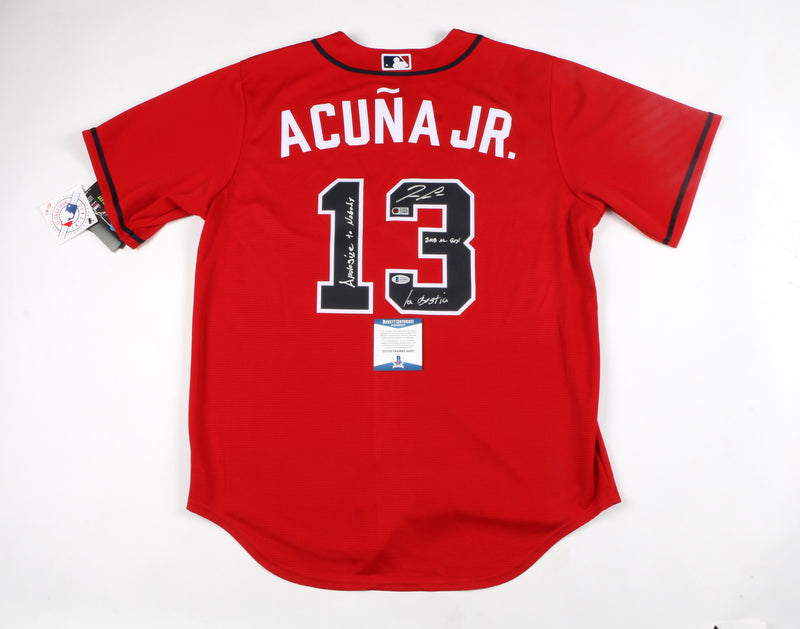 red acuna jersey