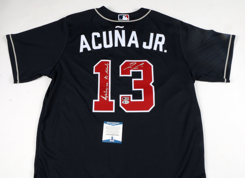 Ronald Acuna Jr. Signed Atlanta Braves Jersey (Blue) – More Than Sports