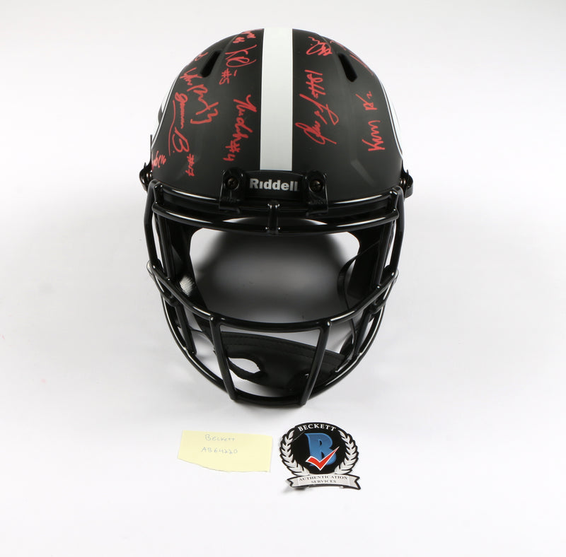 2021 National Champs Helmet Team Signed Eclipse Speed Rep Georgia Bulldogs BAS AB64220