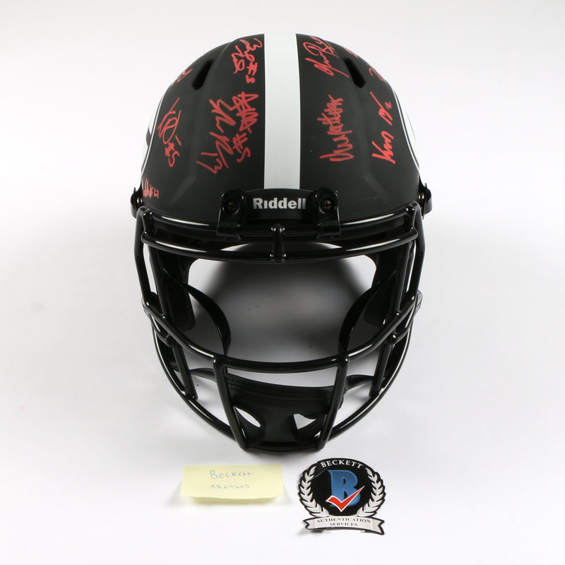 2021 National Champs Helmet Team Signed Eclipse Speed Rep Georgia Bulldogs BAS AB64205