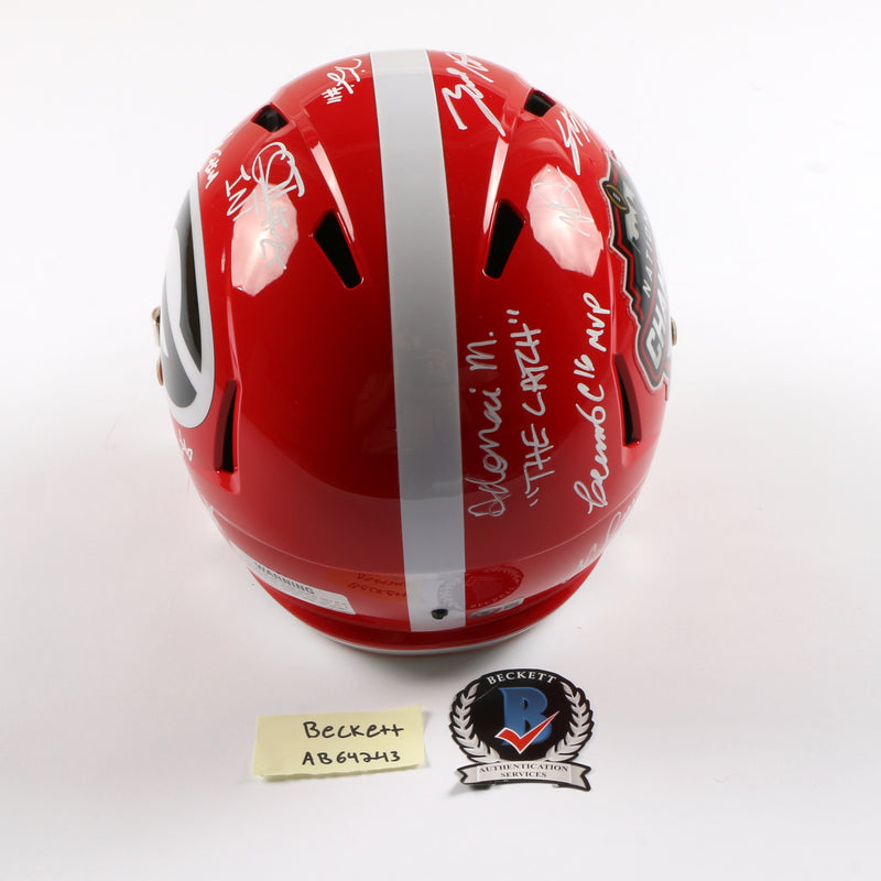 2021 National Champs Highlights Team Signed Helmet National Championship Stetson Ringo Pickens Georgia Bulldogs BAS AB64243
