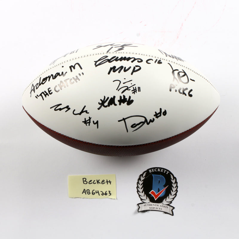 2021 National Champs Highlights Team Signed National Championship Football Stetson Ringo Bowers Georgia Bulldogs BAS AB64263