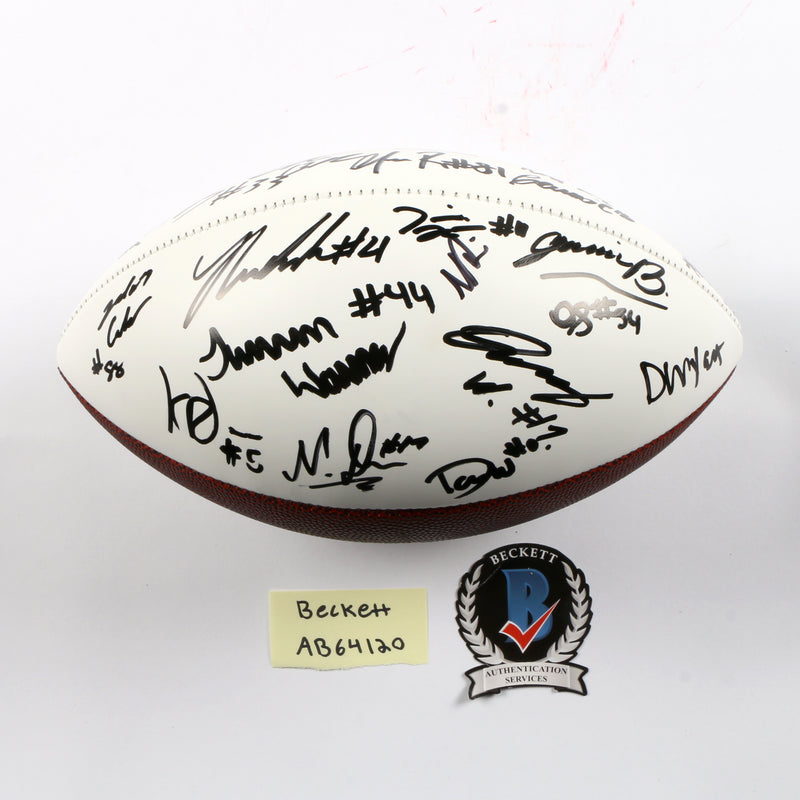 2021 National Champs Team Signed National Championship Football Bowers Walker Stetson Ringo Pickens Georgia Bulldogs BAS AB641120