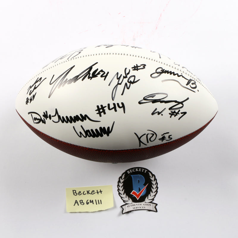 2021 National Champs Team Signed National Championship Football Travon Walker Stetson Ringo Pickens Georgia Bulldogs BAS AB64111