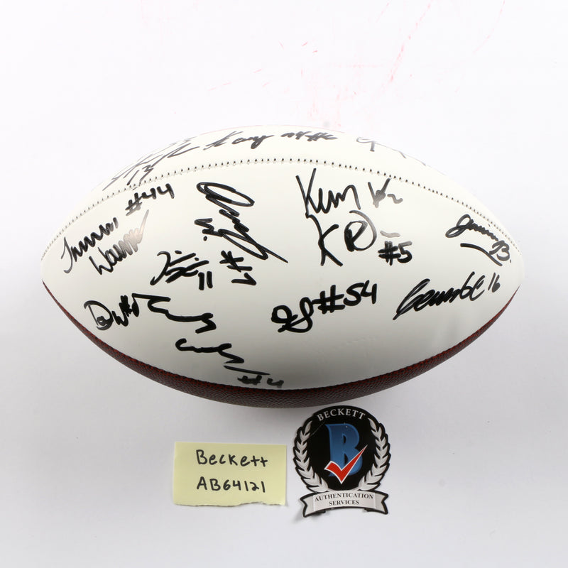 2021 National Champs Team Signed National Championship Football Travon Walker Stetson Ringo Pickens Georgia Bulldogs BAS AB64121