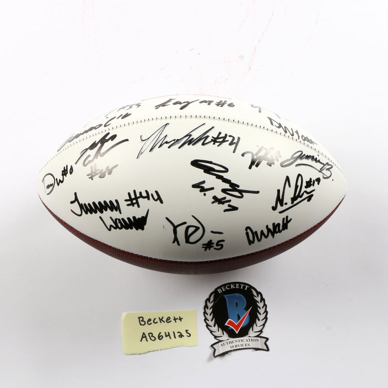 2021 National Champs Team Signed National Championship Football Travon Walker Stetson Ringo Bowers Georgia Bulldogs BAS AB64125