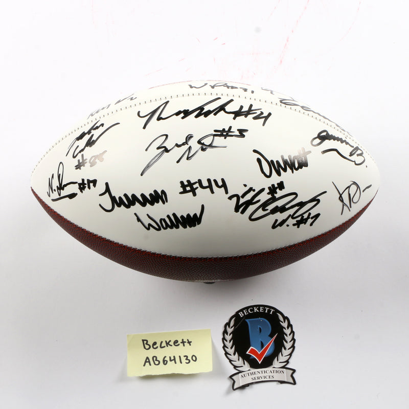 2021 National Champs Team Signed National Championship Football Bowers Walker Stetson Ringo Pickens Georgia Bulldogs BAS AB64130