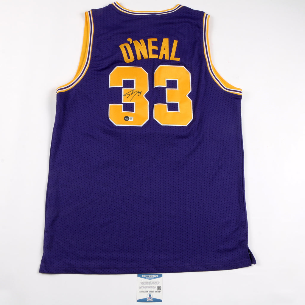 Shaq Signed Jersey LSU Tigers BAS Shaquille O'neil Auto Jersey Beckett