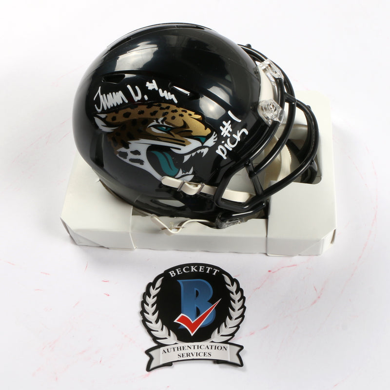 Travon Walker Signed Mini Helmet Jacksonville Jaguars #1 Pick