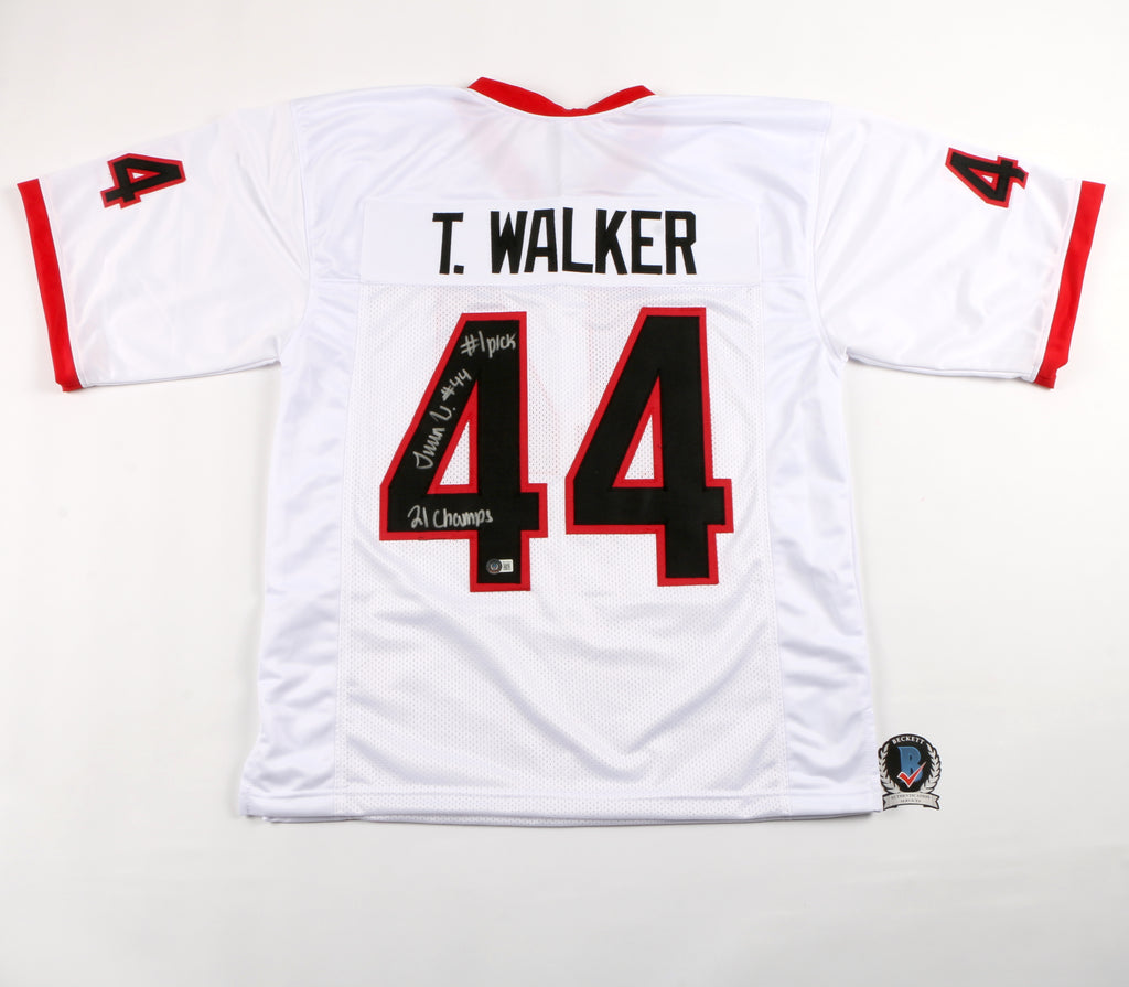 Travon Walker Signed Jersey White Custom Georgia Bulldogs