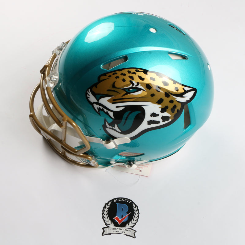 Travon Walker Signed Helmet Jacksonville Jaguars Flash Speed Authentic #1 Pick BAS