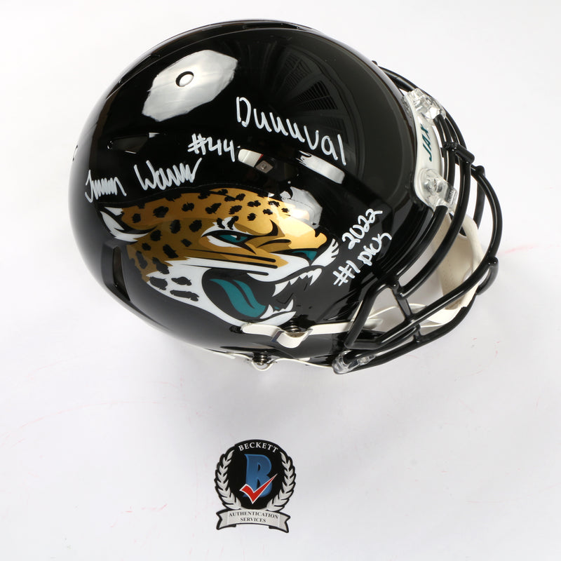 Travon Walker Signed Helmet Jacksonville Jaguars Speed Authentic #1 Pick BAS