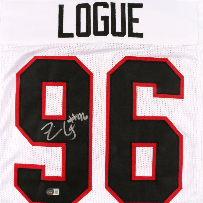 Zion Logue Signed Jersey Custom White Georgia Bulldogs