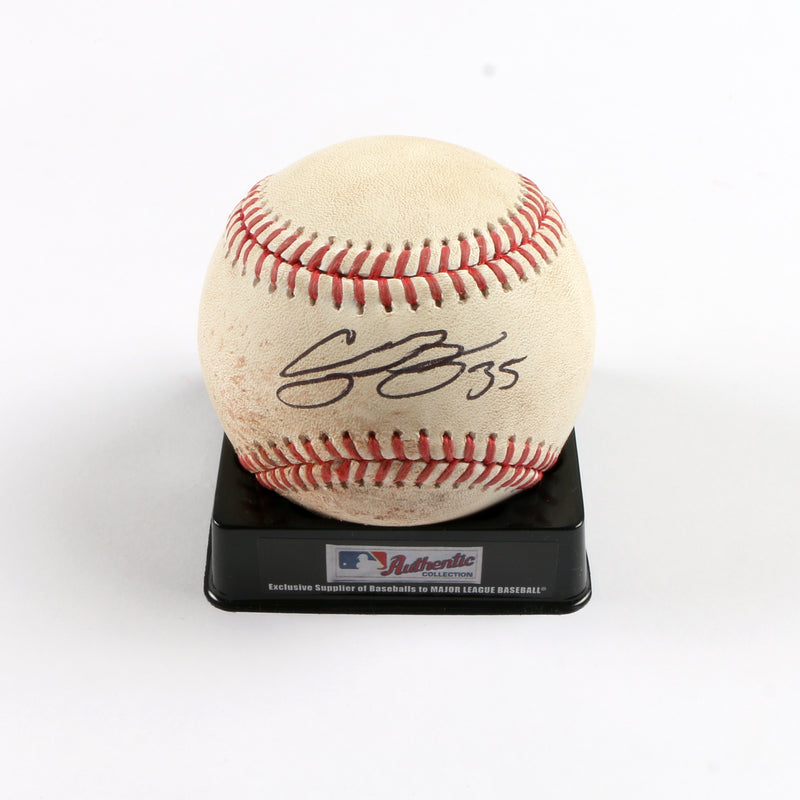 Cody Bellinger Signed Baseball Game Used Los Angeles Dodgers Chicago Cubs
