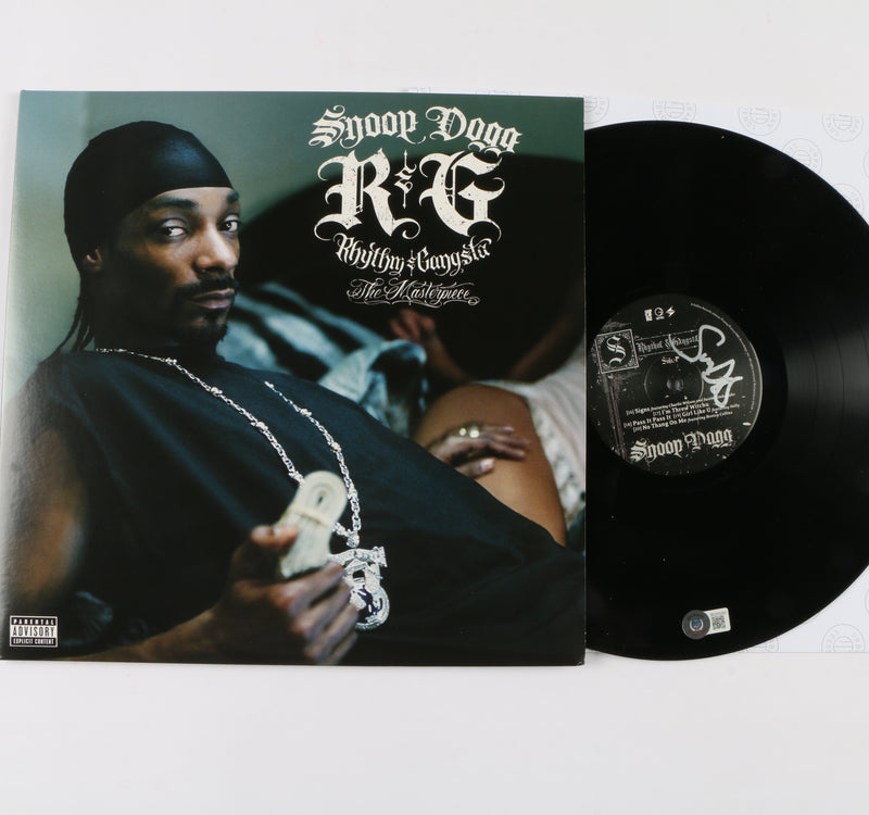 Snoop Dogg Signed Rhythm & Gangsta Vinyl Disc with Cover