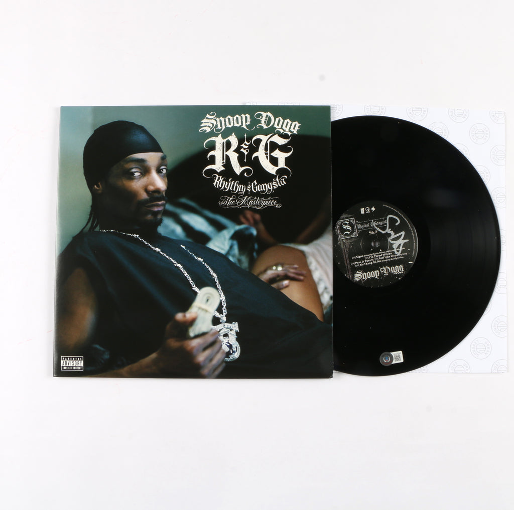 Snoop Dogg Signed Rhythm & Gangsta Vinyl Disc with Cover