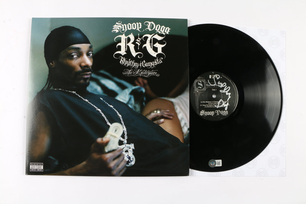 Snoop Dogg Signed Rhythm & Gangsta Vinyl Disc with Cover