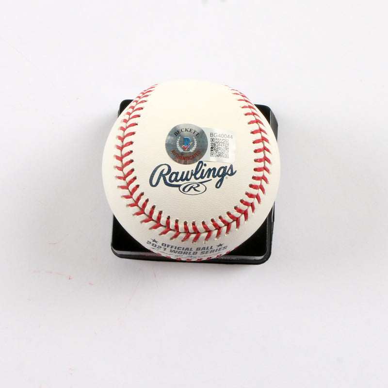 Will Smith Signed Official 2021 World Series Baseball Atlanta Braves