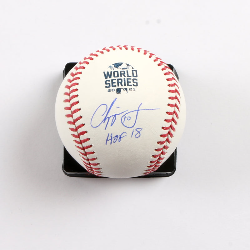 Chipper Jones Signed Official 2021 World Series Baseball Atlanta Braves HOF