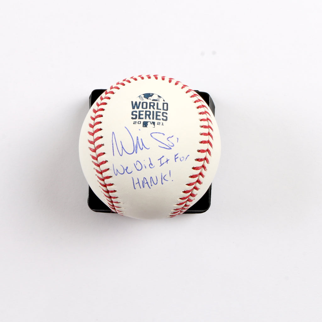 Will Smith Signed Official 2021 World Series Baseball Atlanta Braves WDIFH