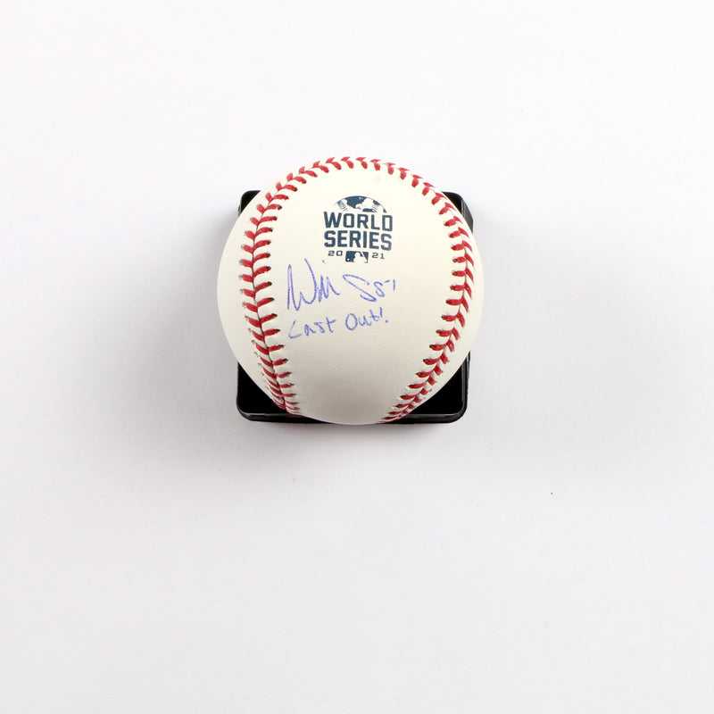 Will Smith Signed Official 2021 World Series Baseball Atlanta Braves Last Out