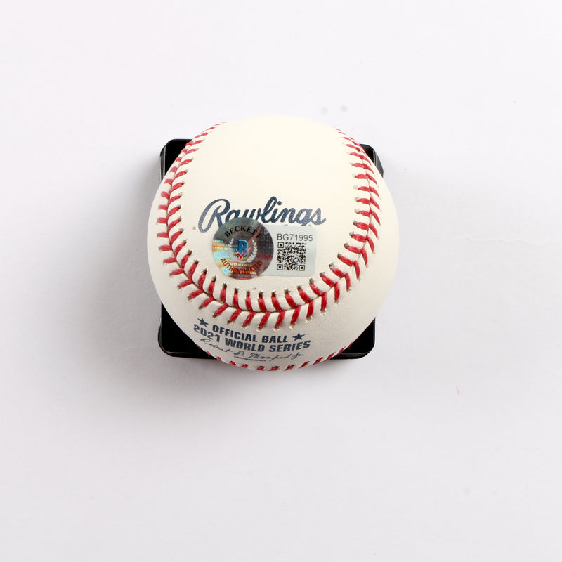 Chipper Jones Signed Official 2021 World Series Baseball Atlanta Braves