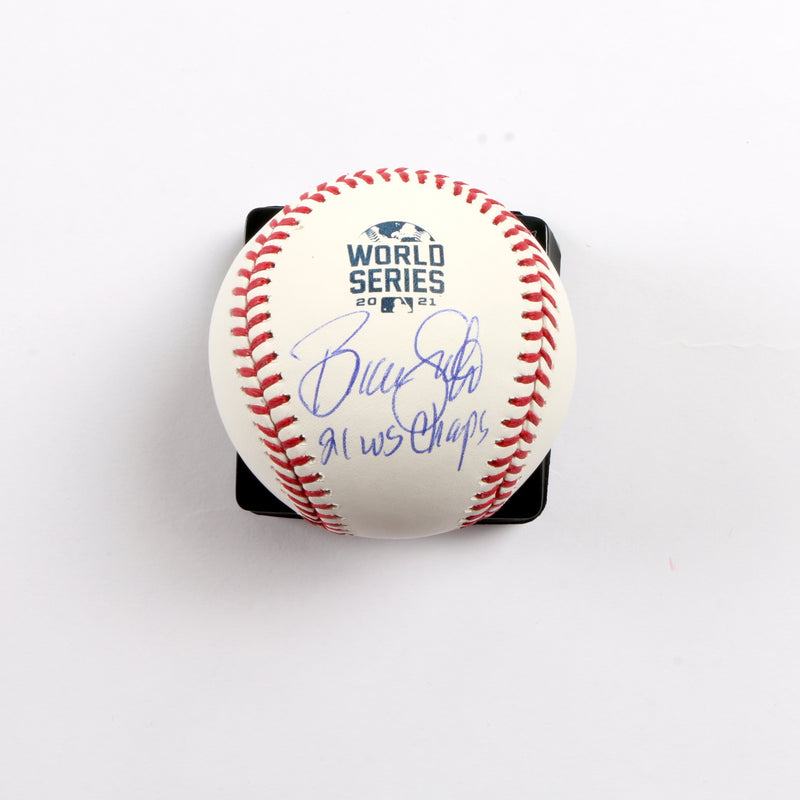 Brian Snitker Signed 2021 World Series Baseball Atlanta Braves 21 Champs
