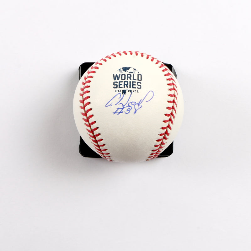 Guillermo Heredia Signed Official 2021 World Series Baseball Atlanta Braves