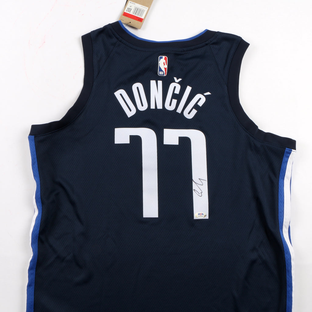 Luka Doncic Signed Jersey Dallas Mavericks Swingman PSA