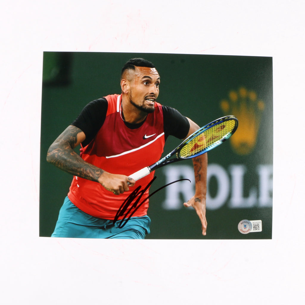 Nick Kyrgios Signed 8x10 French Open