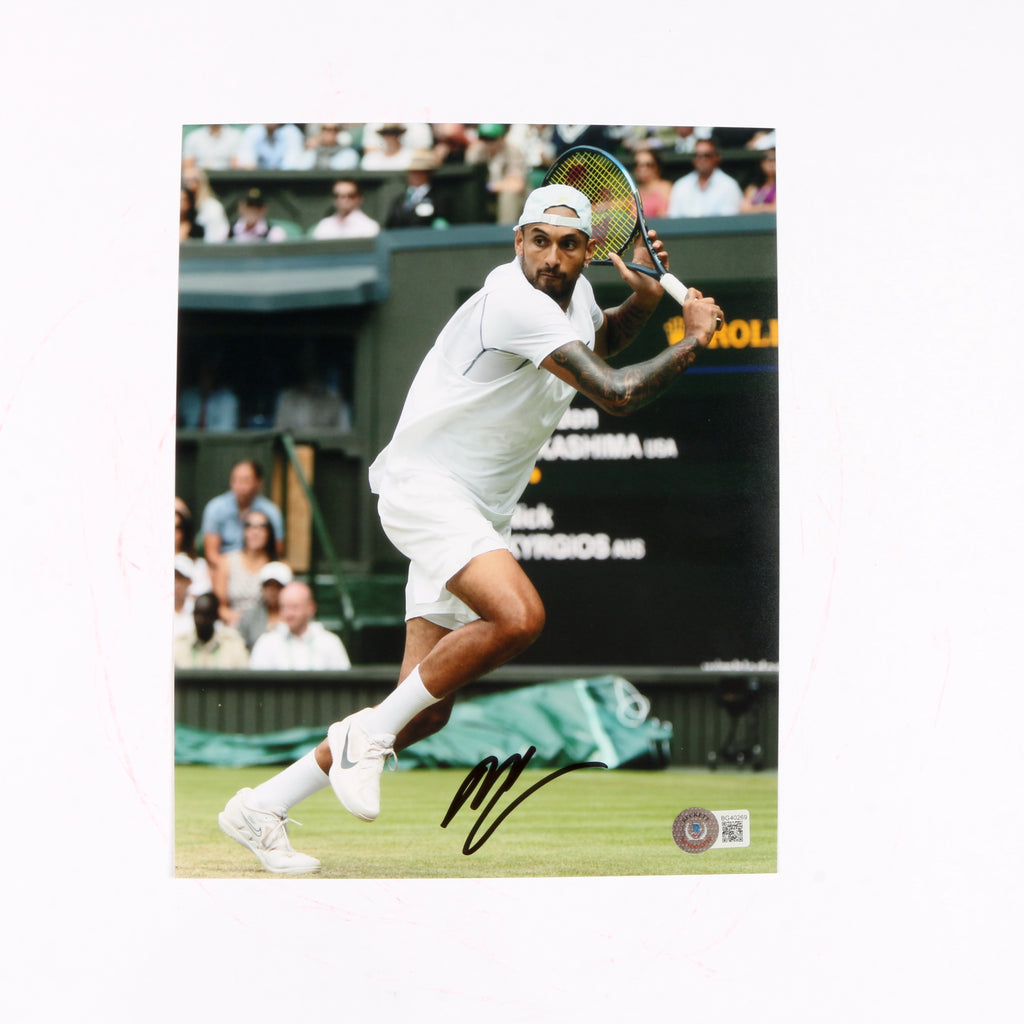 Nick Kyrgios Signed 8x10 Wimbledon