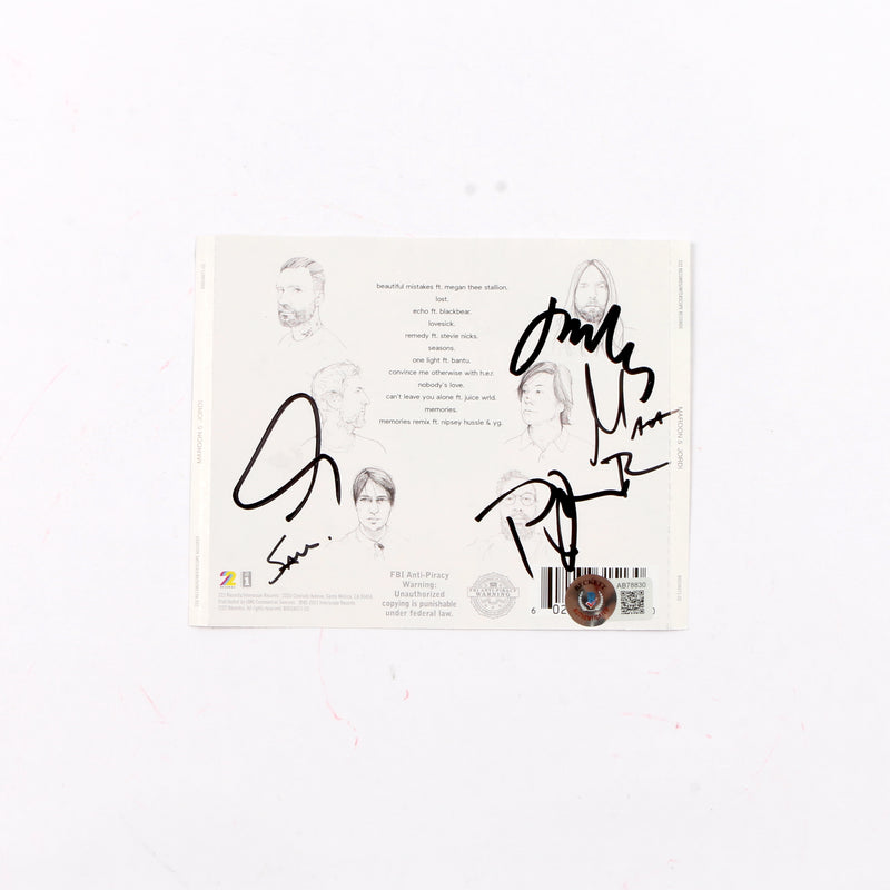 Maroon 5 Signed Album cover (Back)