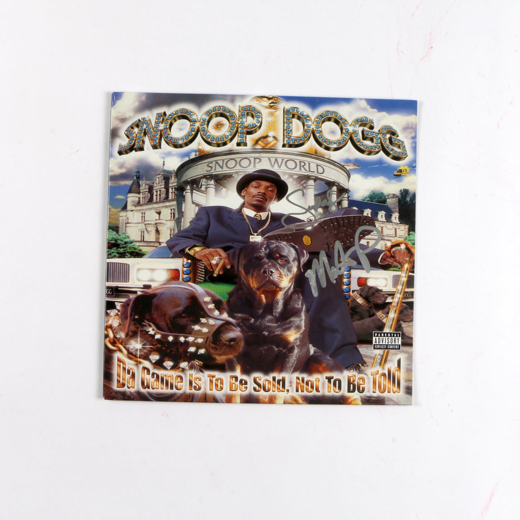 Snoop Dogg Signed Da Game is To Be Sold, Not Told Vinyl Cover