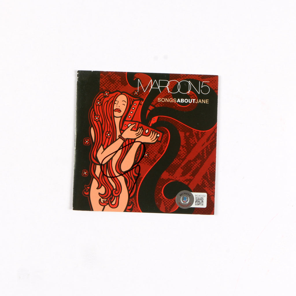 Adam Levine Signed Songs About Jane CD Album Cover