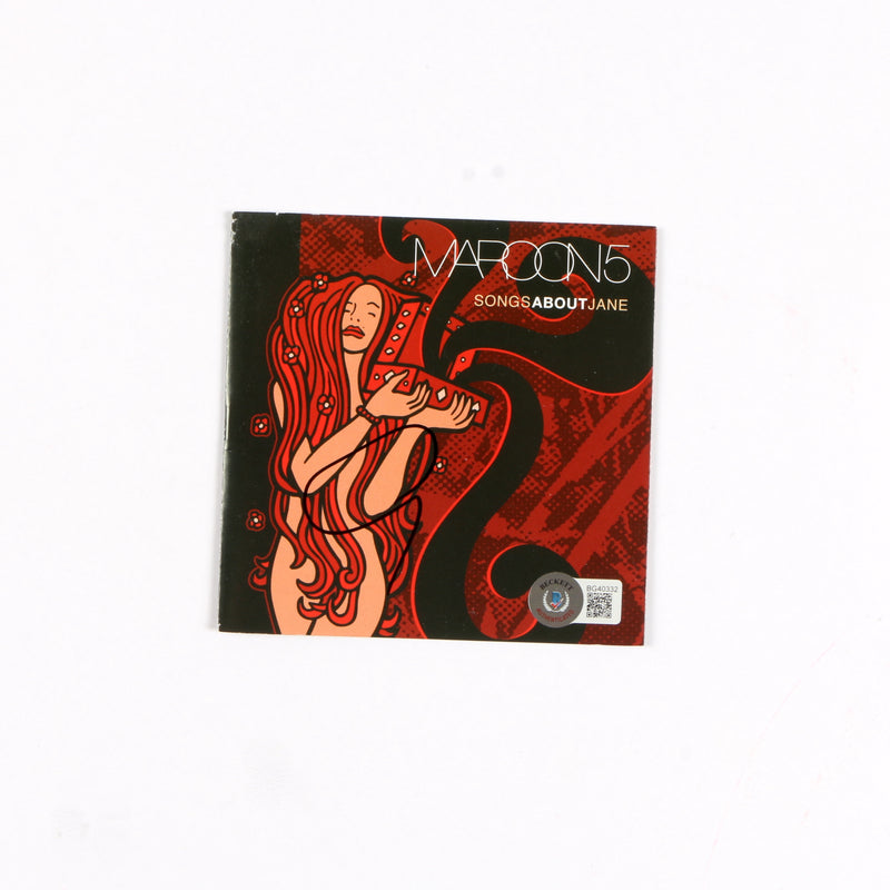 Adam Levine Signed Songs About Jane CD Album Cover