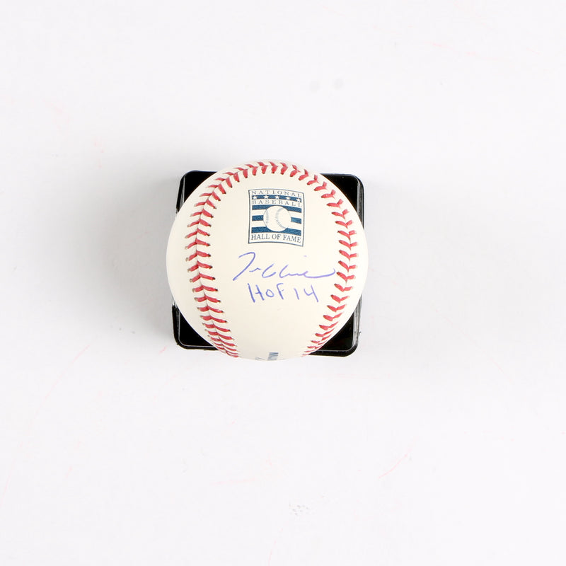 Tom Glavine Signed Baseball Hall of Fame Inscribed