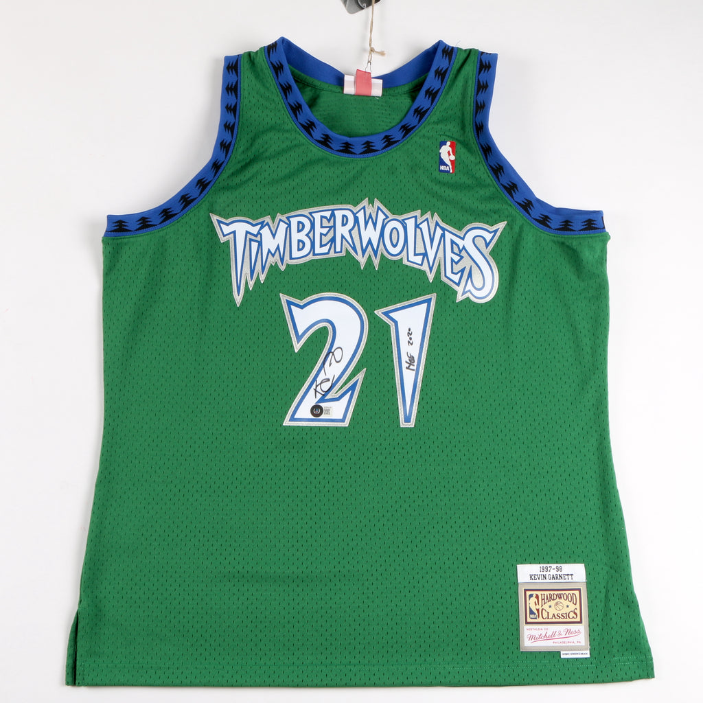 Kevin Garnett Signed Minnesota Timberwolves Jersey Mitchell & Ness