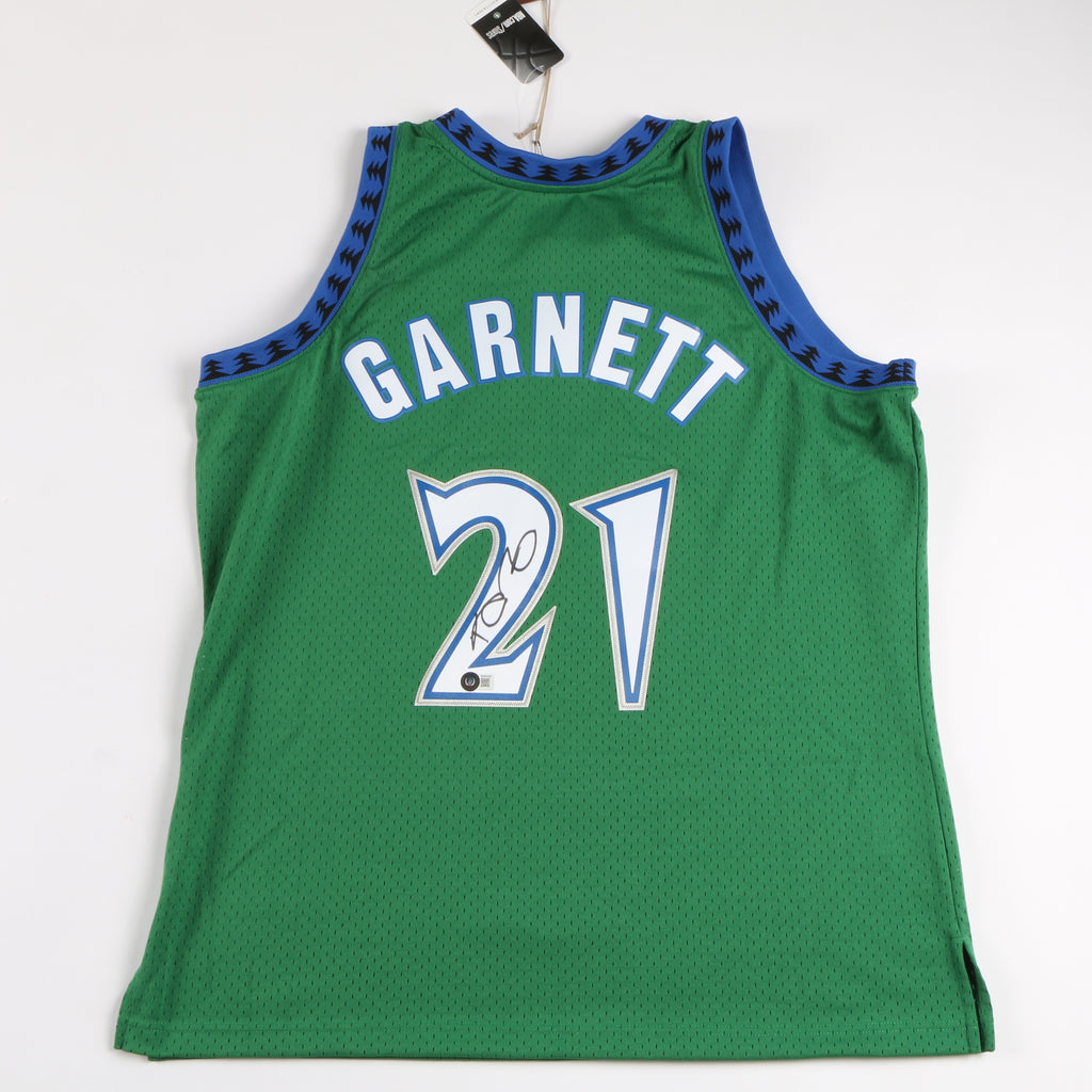 Kevin Garnett Signed Minnesota Timberwolves Jersey Mitchell & Ness