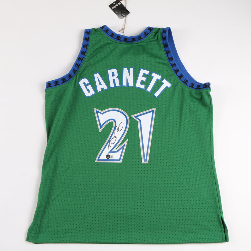 Kevin Garnett Signed Minnesota Timberwolves Jersey Mitchell & Ness Becket KG Auto