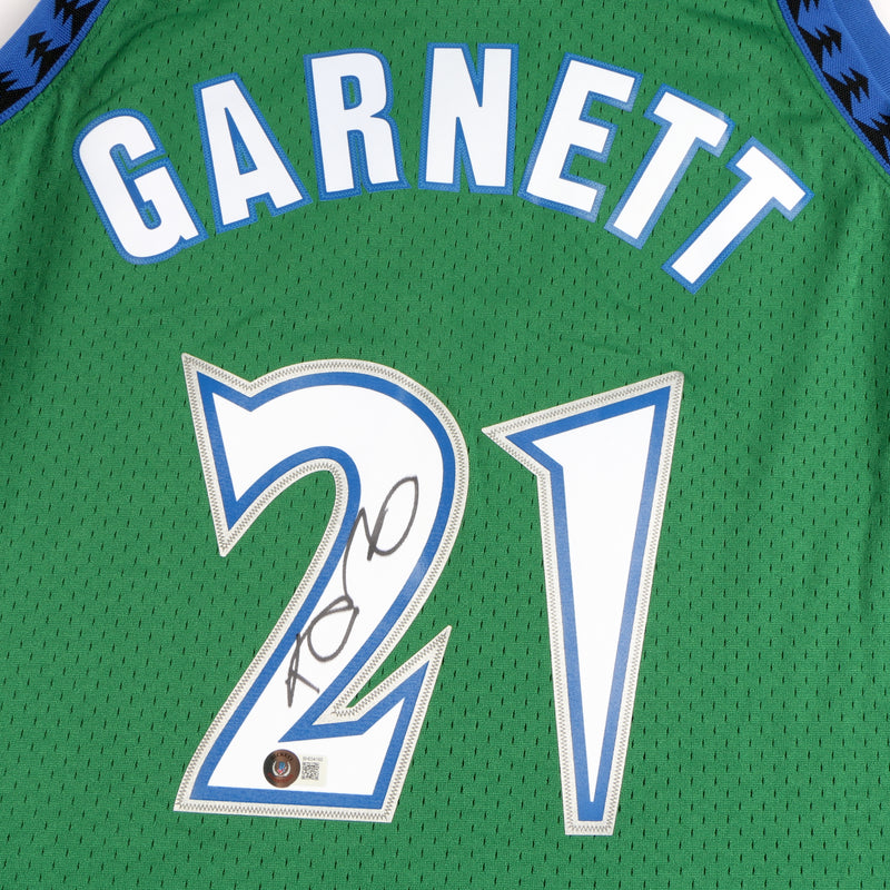 Kevin Garnett Signed Minnesota Timberwolves Jersey Mitchell & Ness Becket KG Auto