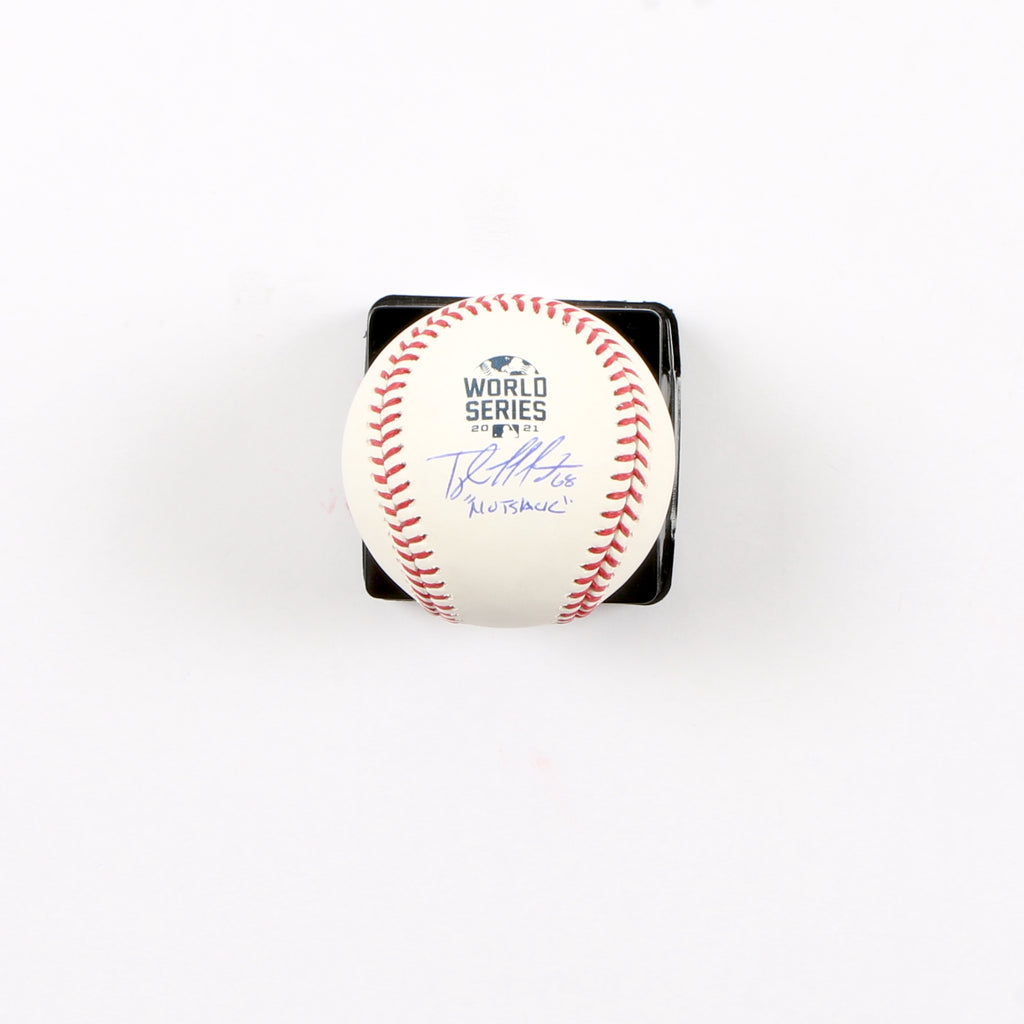 Tyler Matzek Signed Official 2021 World Series Baseball Atlanta