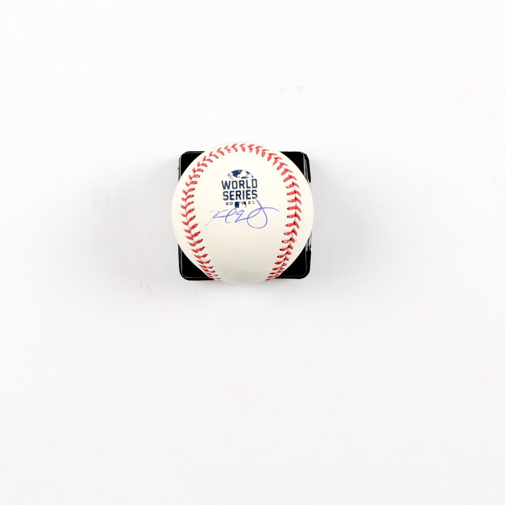 Kyle Wright Signed Official 2021 World Series Baseball Atlanta Braves Beckett COA