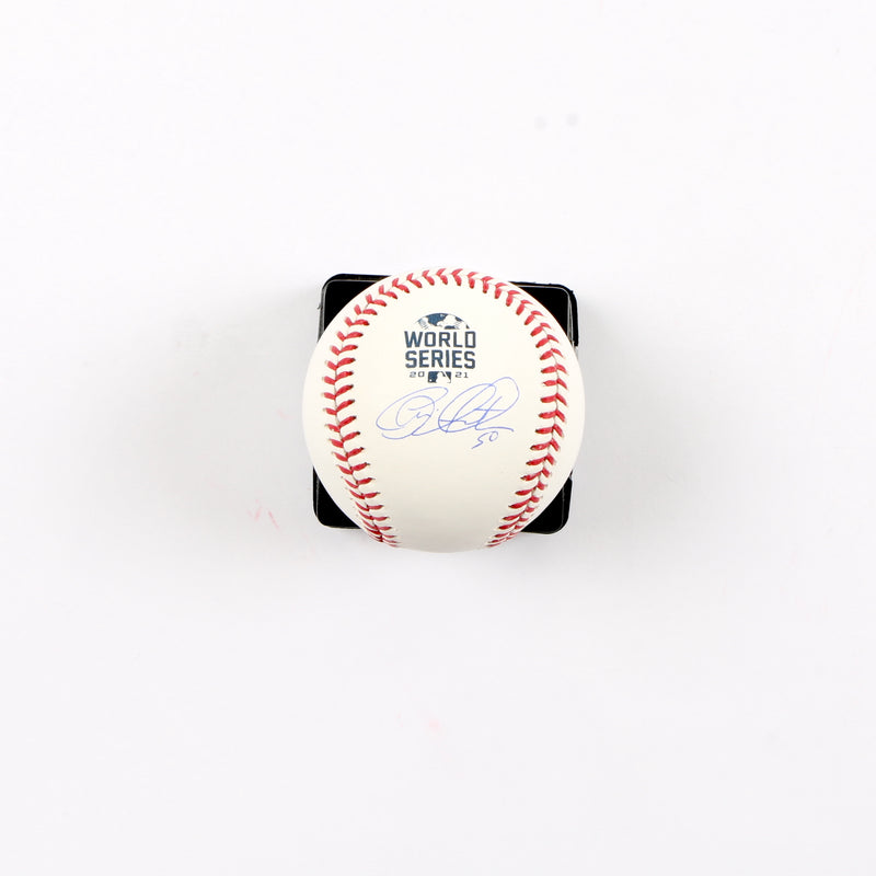 Charlie Morton Signed Official 2021 World Series Baseball Atlanta Braves Beckett COA