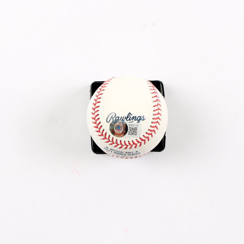 Kyle Wright Signed Official 2021 World Series Baseball Atlanta Braves