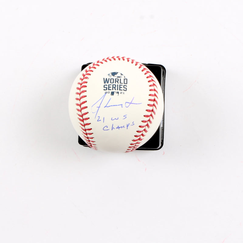 Ron Washington Signed Official 2021 World Series Baseball Atlanta Braves