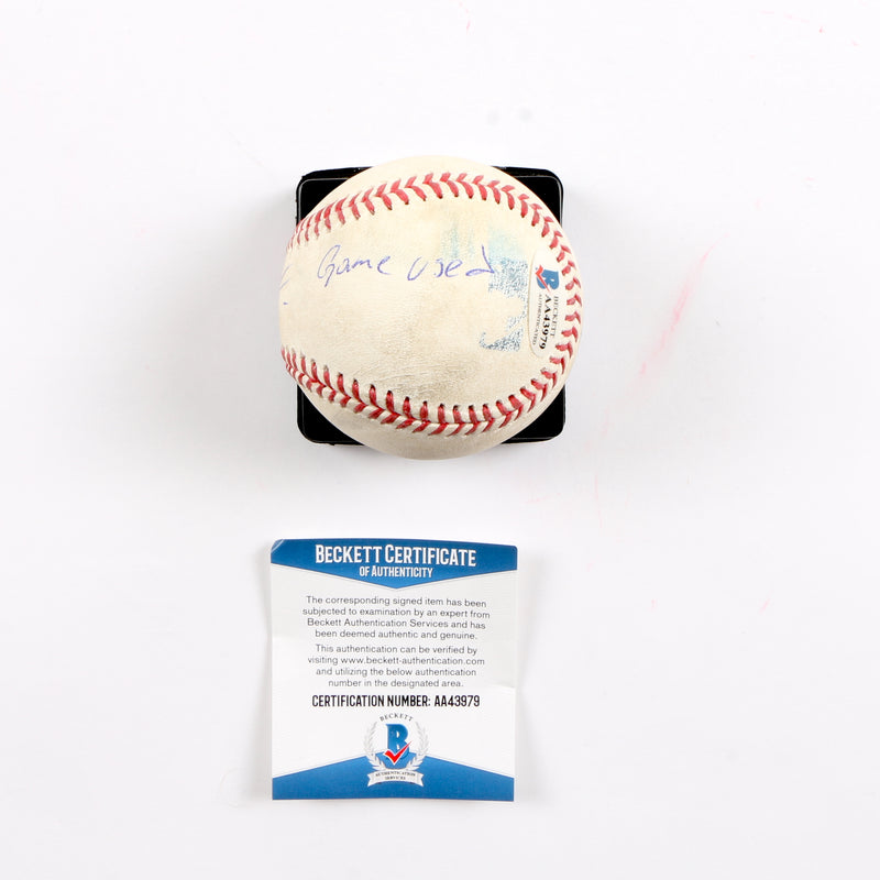 Ronald Acuna Jr Signed Game Used Baseball Atlanta Braves MLB Cert