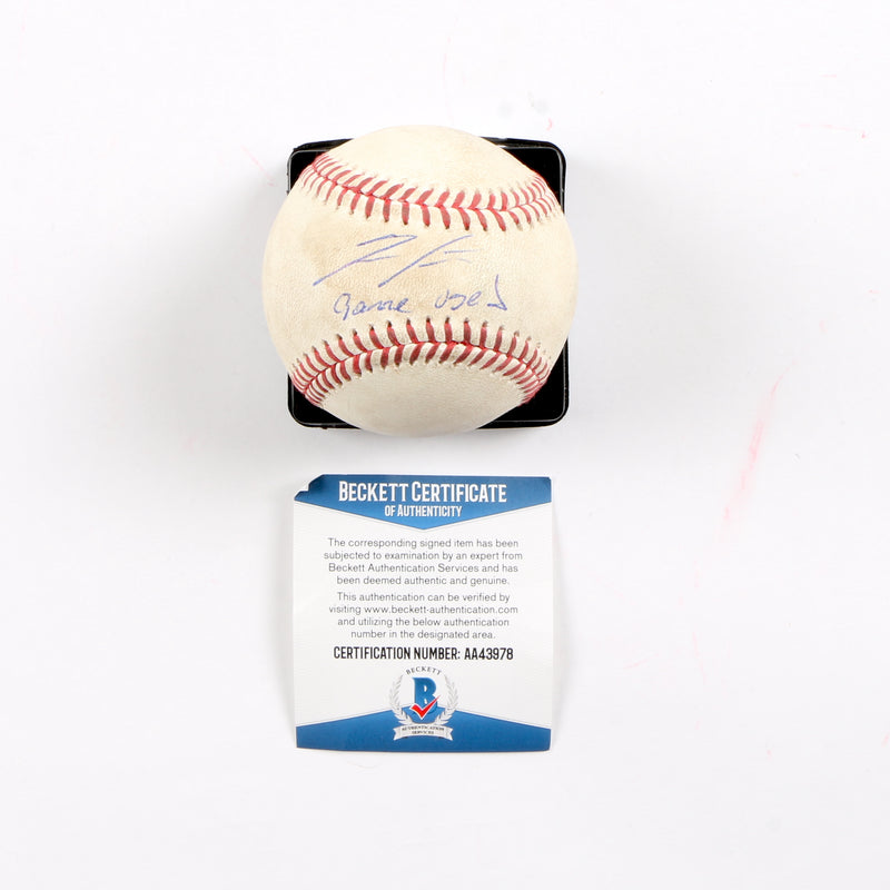 Ronald Acuna Jr Signed Game Used Baseball Atlanta Braves MLB Cert